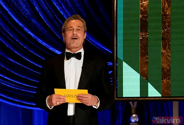 Brad Pitt'e etek giydiren hayat bize neler yapmaz! Brad Pitt kırmızı halıya etekle çıktı yerden yere vuruldu adeta Burhan Altıntop - 9