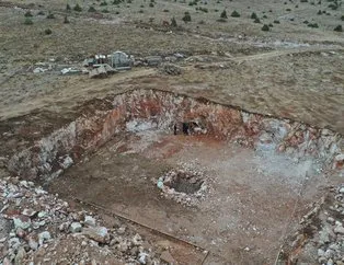 Yozgat'ta inşaat kazısında, yeraltı mağarası bulundu