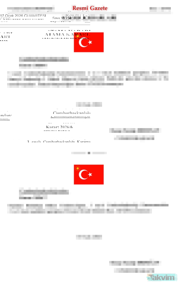 Atama ve görevden alma kararları Resmi Gazete'de: Tan Sağtürk'ün yeni görevi belli oldu - 6