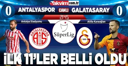 Fraport TAV Antalyaspor -  Galatasaray | CANLI