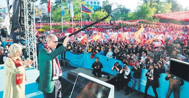 Başkan Erdoğan'a Trabzon'dan tam destek!
