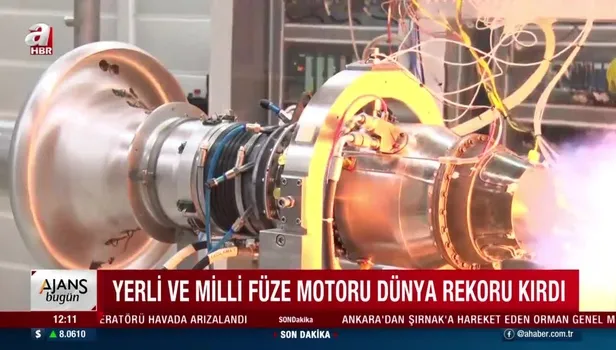 Tamamını Türk mühendisler geliştirdi! Dünya rekoru kırdı! TEI-TJ300 füze motorunda büyük başarı