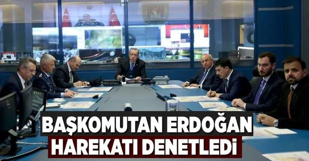 Cumhurbaşkanı Erdoğan askeri yetkililerden bilgi aldı