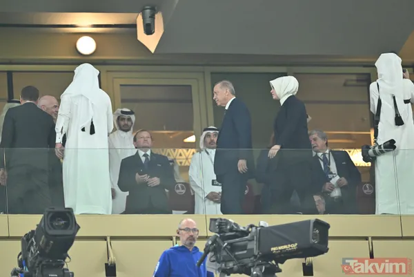 Başkan Recep Tayyip Erdoğan Katar'da dev finali takip etti! Al Sani ile görüştü - 2