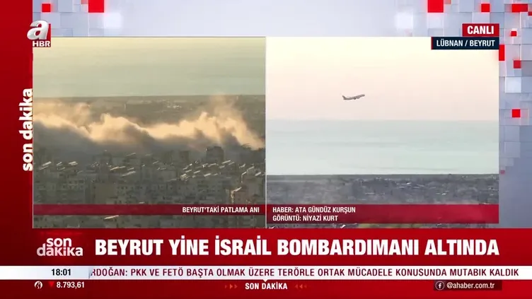 Beyrut yine bombardıman altında