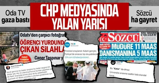 CHP medyasının yalan yarışı! Oda TV, Cumhuriyet, T24 ve Sözcü...