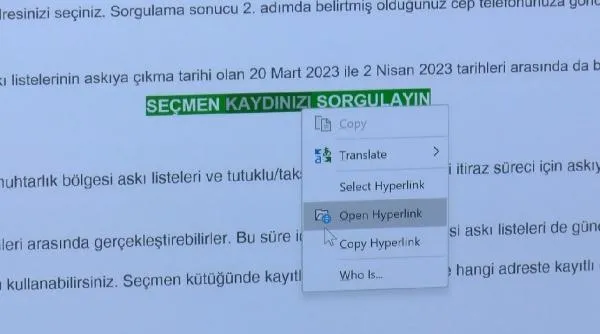 Seçimlerden önce yeni dolandırıcılık yöntemine dikkat: "Seçmen kaydınızı sorgulayın" tuzağı-5