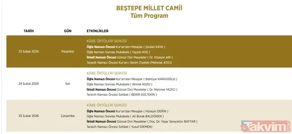 Beştepe'de 19 Mart'a kadar sürecek dev Ramazan etkinlikleri: Müzikallerden sergilere tam program takvimi - 13