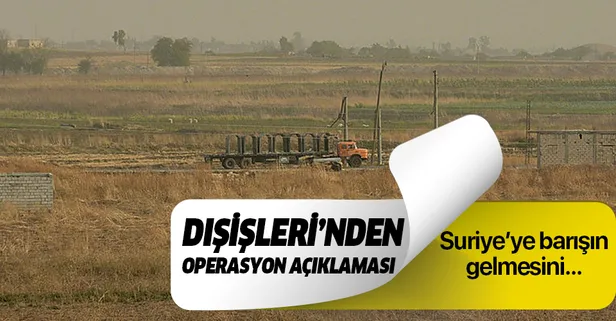Dışişleri'nden operasyon açıklaması!