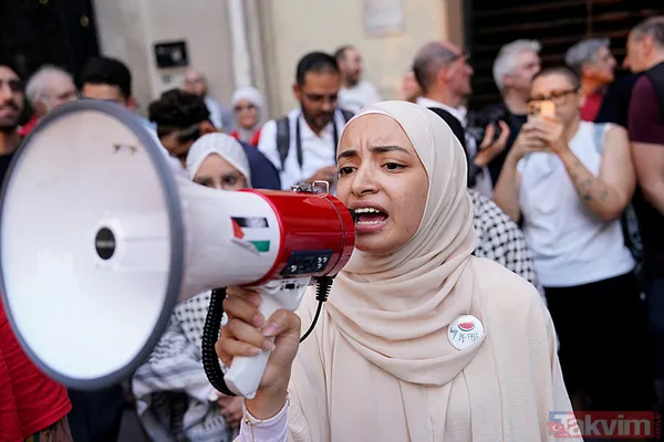 ABD’de Netanyahu’ya böcekli protesto! Washington’da çeşmeleri kana bulayıp İsrail heyetinin kaldığı otele böcekler saldılar - 9