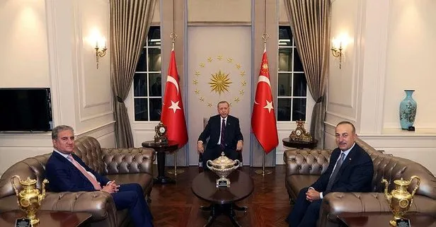 Başkan Erdoğan, Pakistan Dışişleri Bakanı Şah Mahmud Kureyşi’yi kabul etti