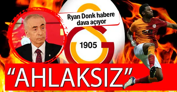 Galatasaraylı Ryan Donk, Mustafa Cengiz haberine dava açıyor: Gerçekçiliği olmayan ifadeleri ahlaka aykırıdır