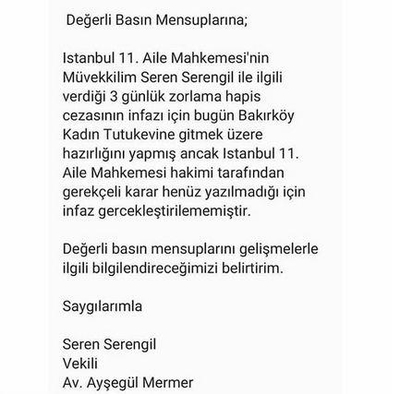 Seren Serengil'in avukatından flaş açıklama-1