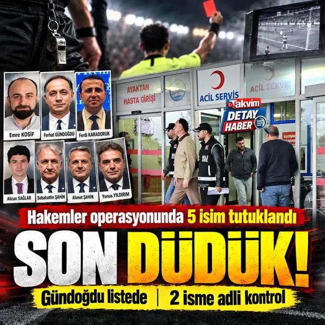 Hakemler dosyasında MHK Başkanı Ferhat Gündoğdu tutuklandı! 2 isme adli kontrol