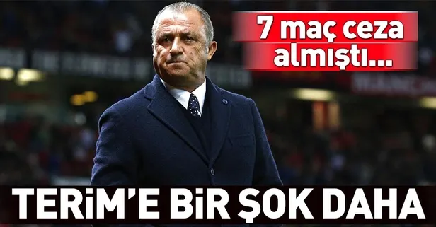Son dakika: Fatih Terim'e 3 maç men cezası