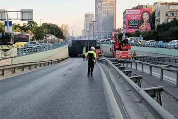 Zincirlikuyu'da İETT otobüsü yangını!