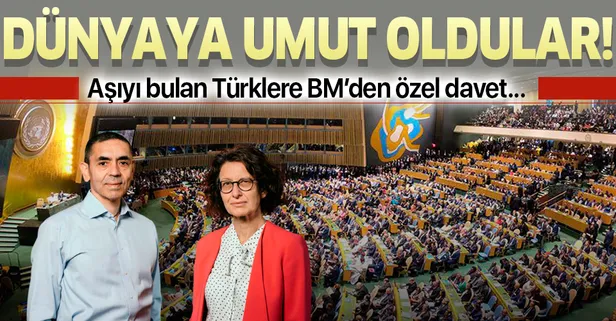 Koronavirüse karşı aşı geliştiren Prof. Dr. Uğur Şahin ve Dr. Özlem Türeci BM Genel Kurulu'nda konuşacak