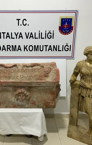 Manavgat’ta tarihi eser operasyonu