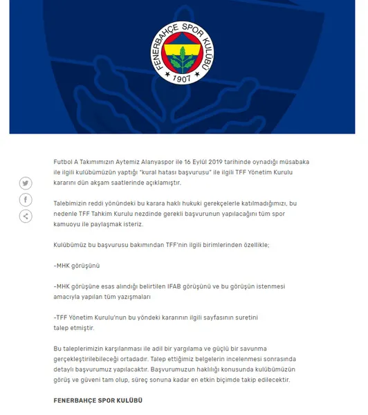 Son dakika haberi: Fenerbahçe Tahkim Kurulu'na gidiyor-1