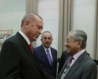 Başkan Erdoğan, Malezya Başbakanı Mahathir Muhammed ile görüştü