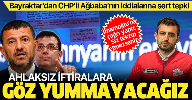 Selçuk Bayraktar'dan CHP'li Veli Ağbaba'nın iddialarına sert tepki: Ahlaksız iftiralara göz yummayacağız