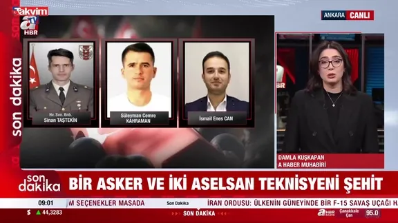 Katar helikopter kazası: Binbaşı Sinan Taştekin ve ASELSAN teknisyenleri Süleyman Cemre Kahraman ve İsmail Enes Can şehit oldu