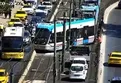 Beyoğlu'nda tramvay raydan çıktı