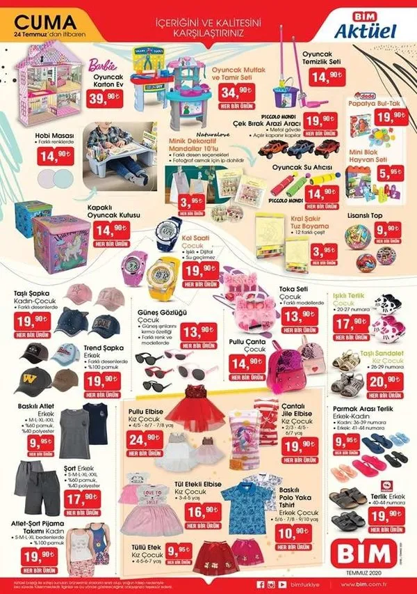 Bim Aktuel Katalog 24 Temmuz Bim Aktuel Urunler Katalogu Bu Hafta Neler Satilacak Takvim