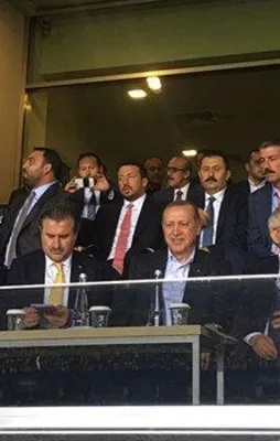 Cumhurbaşkanı Erdoğan F.Bahçe maçında