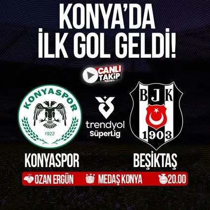 Konyaspor - Beşiktaş | CANLI