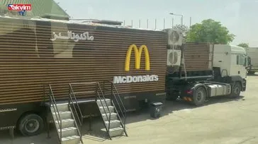 Trump Riyad’da hamburger TIR’ıyla karşılandı!