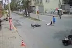 İZLE I Mersin’de iki motosikletin çarpışma anı kamerada: 2 yaralı