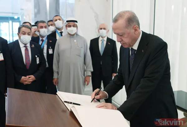 Başkan Recep Tayyip Erdoğan Dubai'de: Türk bayrakları ve mehteran takımlı coşkulu karşılama - 22