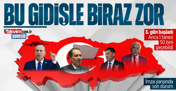 Cumhurbaşkanı adayları kaç imza topladı? İşte son durum