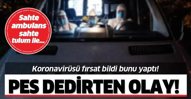 İstanbul’da pes dedirten olay! Koronavirüsü fırsat bilip sahte ambulansla sevgilisini kaçırdı!