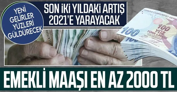 Emekliye en az 2.000 TL