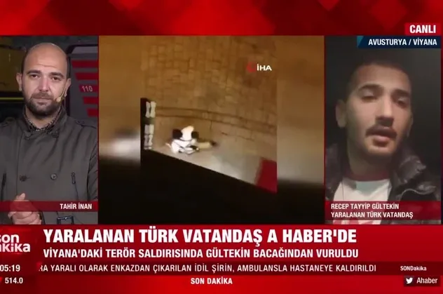 SON DAKİKA: Viyana’daki terör saldırısında iki kişinin hayatını kurtaran Türk vatandaşı A Haber’e konuştu