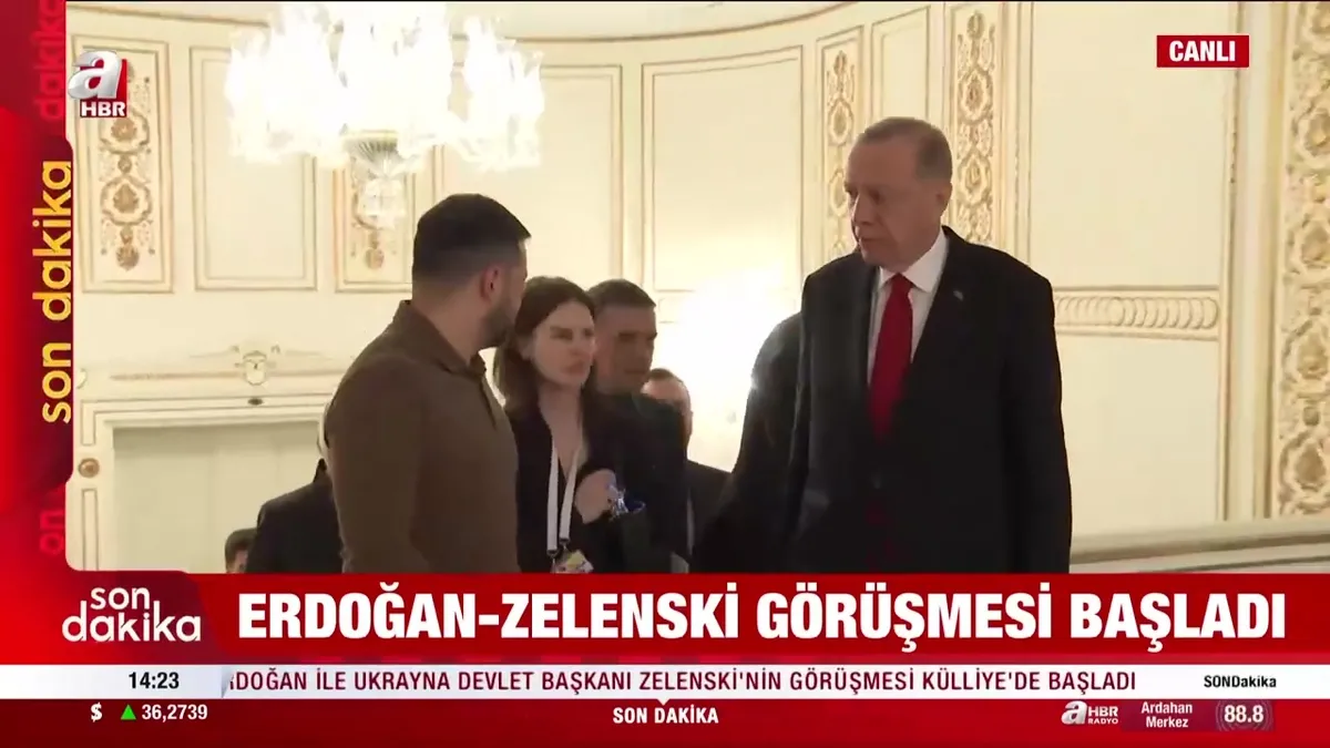 Başkan Erdoğan – Zelenski görüşmesi başladı