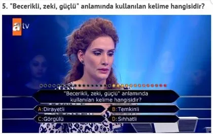 Kim Milyoner Olmak İster’de bilinmeyen basit sorular