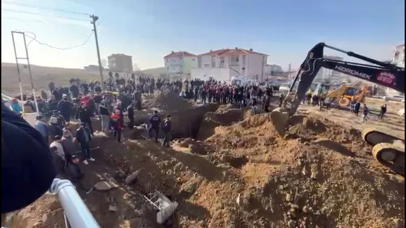 Ankara'da inşaatta göçük!