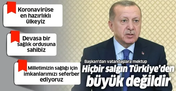Son dakika: Başkan Erdoğan’dan vatandaşlara mektup!