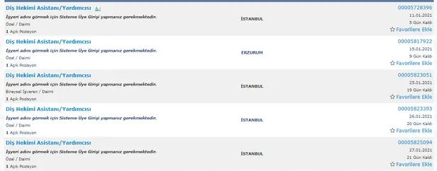 Diş Hekimi Asistanı, Hemşire, Diyetisyen, Eczane işçisi... 2021 İŞKUR hastanelere en az ilkokul mezunu personel...-4