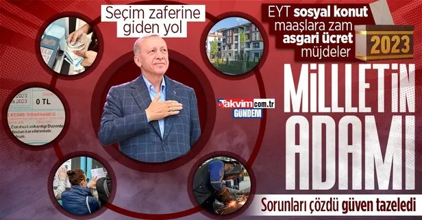 Başkan Recep Tayyip Erdoğan sorunları çözdü! Seçmen güven tazeledi