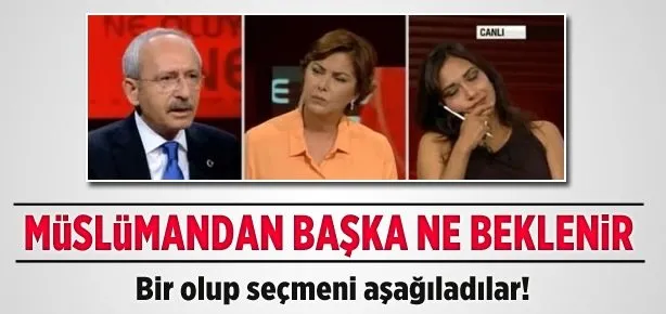 Seçmeni aşağıladılar