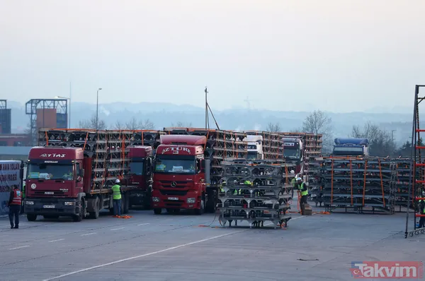 Tarihi taşınmada aprondaki son yoğunluk Kule'den de görüntülendi - 44