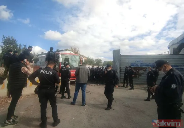 SON DAKİKA: Ümraniye'de ortalık karıştı! Ateşe verip polise taşlarla saldırdılar - 1