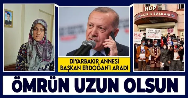 Diyarbakır annelerinden Ayşegül Biçer, Başkan Erdoğan’ı telefonla arayarak doğum gününü kutladı