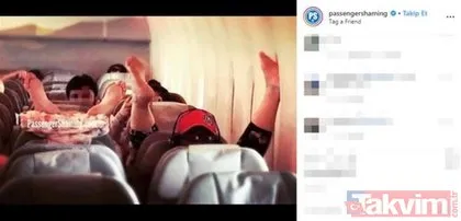 Uçakta öyle bir şey yaptı ki... Uçakta utandıran yolcular ve olaylar