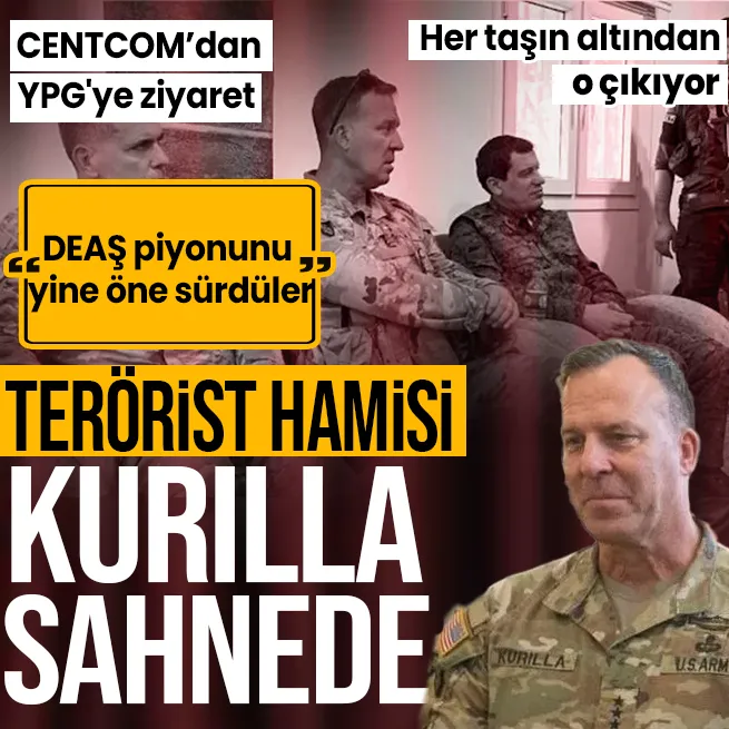 CENTCOM Komutanı Kurilla ’Suriyedeki YPG/PKKlı teröristlerle buluştu