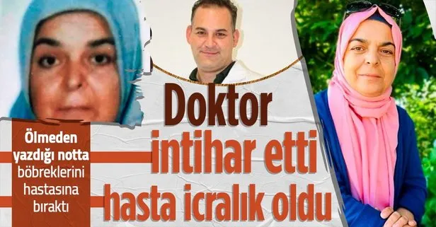 Doktor intihar etti hasta icralık oldu